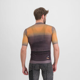 SPORTFUL Cycling short sleeve jersey - SKY RIDER SUPERGIARA - brown/orange