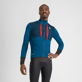 SPORTFUL Cycling thermal jacket - SUPERGIARA - blue