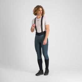 SPORTFUL Cycling long bib trousers - SUPERGIARA - green/black