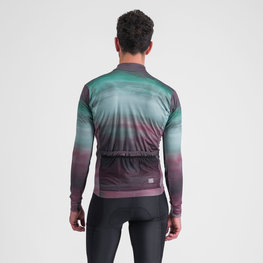 SPORTFUL Cycling winter long sleeve jersey - FLOW SUPERGIARA THERMAL - green/purple