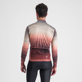 SPORTFUL Cycling winter long sleeve jersey - FLOW SUPERGIARA THERMAL - beige/brown