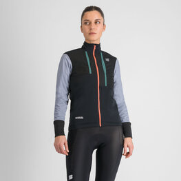 SPORTFUL Cycling thermal jacket - SUPERGIARA W - black/blue/purple