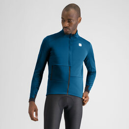 SPORTFUL Cycling thermal jacket - SUPER - blue