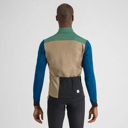 SPORTFUL Cycling thermal jacket - TEMPO - green/blue/grey/black