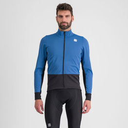 SPORTFUL Cycling windproof jacket - NEO SOFTSHELL - blue/black