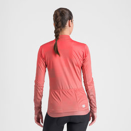 SPORTFUL Cycling winter long sleeve jersey - ROCKET THERMAL - pink