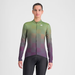 SPORTFUL Cycling winter long sleeve jersey - ROCKET THERMAL - green