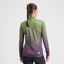 SPORTFUL Cycling winter long sleeve jersey - ROCKET THERMAL - green