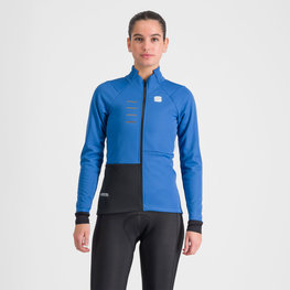 SPORTFUL Cycling thermal jacket - TEMPO - blue/black