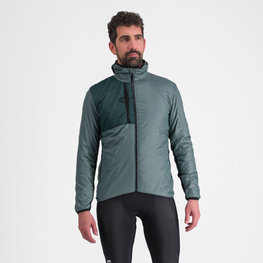 SPORTFUL Cycling thermal jacket - SUPERGIARA PUFFY - green