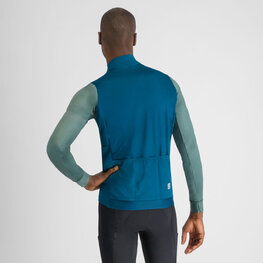 SPORTFUL Cycling winter long sleeve jersey - SUPERGIARA THERMAL - blue/green