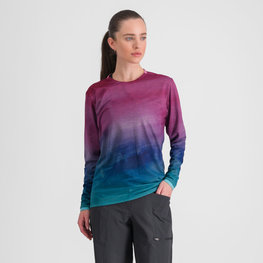 SPORTFUL Cycling long sleeve t-shirt - FLOW GIARA - purple/blue