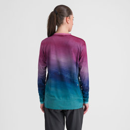 SPORTFUL Cycling long sleeve t-shirt - FLOW GIARA - purple/blue