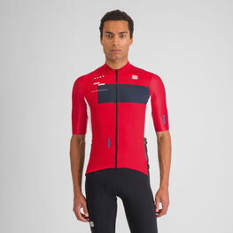 SPORTFUL Cycling short sleeve jersey - BREAKOUT SUPERGIARA - red/black