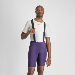 SPORTFUL Cycling bib shorts - SRK - purple