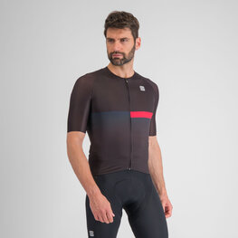 SPORTFUL Cycling short sleeve jersey - BOMBER - black