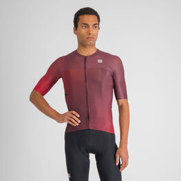 SPORTFUL Cycling short sleeve jersey - LIGHT - bordeaux
