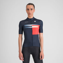 SPORTFUL Cycling short sleeve jersey - GRUPPETTO - blue/red
