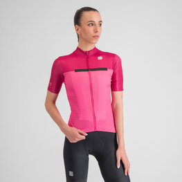 SPORTFUL Cycling short sleeve jersey - PISTA W - cyclamen