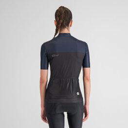 SPORTFUL Cycling short sleeve jersey - PISTA - blue/black