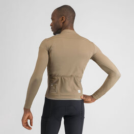SPORTFUL Cycling winter long sleeve jersey - SRK THERMAL - brown
