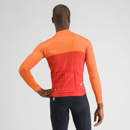 SPORTFUL Cycling winter long sleeve jersey - PISTA THERMAL - red/orange
