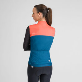 SPORTFUL Cycling winter long sleeve jersey - PISTA THERMAL W - blue/black/orange