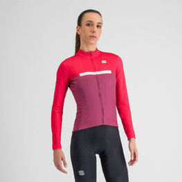 SPORTFUL Cycling winter long sleeve jersey - PISTA THERMAL W - pink