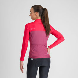 SPORTFUL Cycling winter long sleeve jersey - PISTA THERMAL W - pink