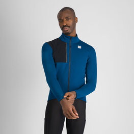 SPORTFUL Cycling thermal jacket - GIARA SOFTSHELL - blue