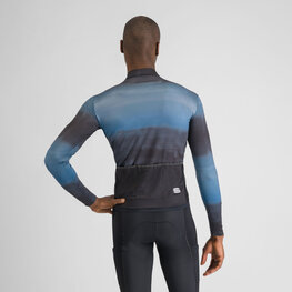 SPORTFUL Cycling winter long sleeve jersey - FLOW SUPERGIARA THERMAL - blue