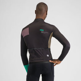 SPORTFUL Cycling winter long sleeve jersey - BREAKOUT SUPERGIARA THERMAL - black/green