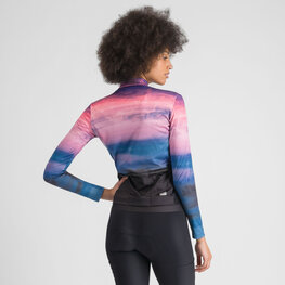 SPORTFUL Cycling winter long sleeve jersey - FLOW SUPERGIARA THERMAL W - blue/pink
