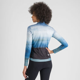SPORTFUL Cycling winter long sleeve jersey - FLOW SUPERGIARA THERMAL W - blue
