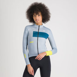 SPORTFUL Cycling winter long sleeve jersey - BREAKOUT SUPERGIARA THERMAL W - grey/blue