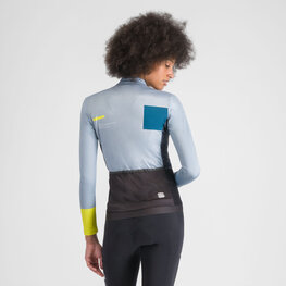 SPORTFUL Cycling winter long sleeve jersey - BREAKOUT SUPERGIARA THERMAL W - grey/blue