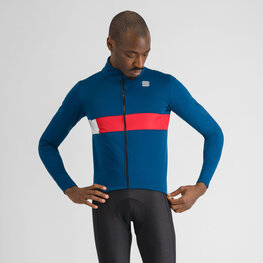 SPORTFUL Cycling thermal jacket - NEO SOFTSHELL - blue