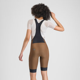 SPORTFUL Cycling bib shorts - GIARA 2 W - brown