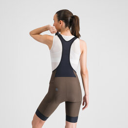 SPORTFUL Cycling bib shorts - GIARA 2 - brown