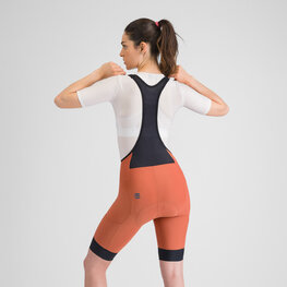 SPORTFUL Cycling bib shorts - GIARA 2 - orange