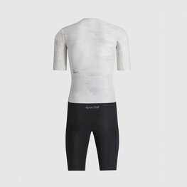 SPORTFUL Cycling skinsuit - FAST NOT FUN - white/black