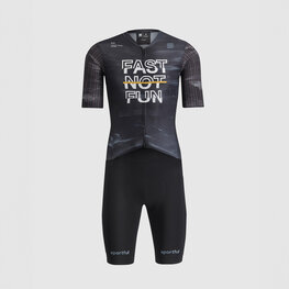 SPORTFUL Cycling skinsuit - FAST NOT FUN - black
