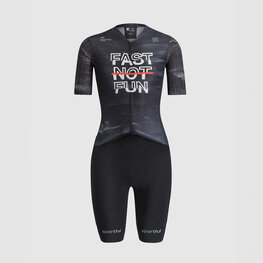 SPORTFUL Cycling skinsuit - FAST NOT FUN W - black