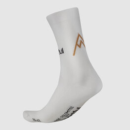 SPORTFUL Cyclingclassic socks - RIDE DOLOMITES - white/yellow