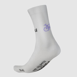 SPORTFUL Cyclingclassic socks - RIDE DOLOMITES - white/blue