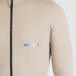 SPORTFUL Cycling winter long sleeve jersey - SUPERGIARA WOOL - beige
