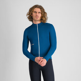 SPORTFUL Cycling winter long sleeve jersey - CLASSIC THERMAL - blue