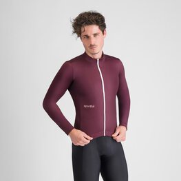 SPORTFUL Cycling winter long sleeve jersey - CLASSIC THERMAL - bordeaux