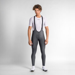 SPORTFUL Cycling long bib trousers - PULSE - grey
