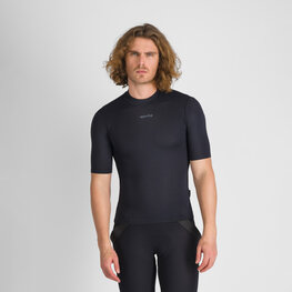 SPORTFUL Cycling short sleeve t-shirt - MERINO LAYER - black